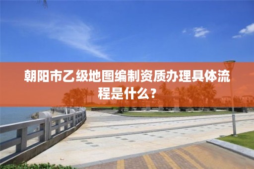 朝阳市乙级地图编制资质办理具体流程是什么？