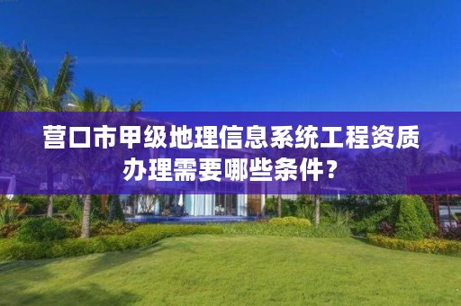 营口市甲级地理信息系统工程资质办理需要哪些条件？