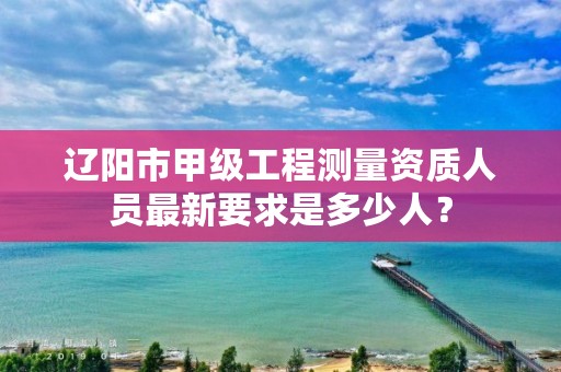 辽阳市甲级工程测量资质人员最新要求是多少人？