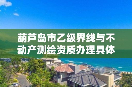 葫芦岛市乙级界线与不动产测绘资质办理具体流程是什么？