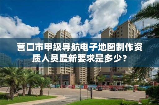 营口市甲级导航电子地图制作资质人员最新要求是多少？