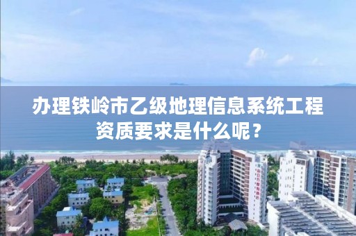 办理铁岭市乙级地理信息系统工程资质要求是什么呢？