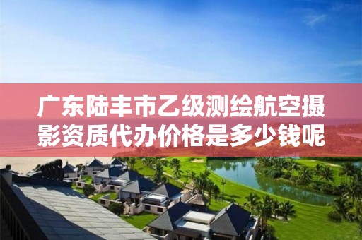 广东陆丰市乙级测绘航空摄影资质代办价格是多少钱呢？