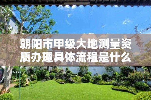 朝阳市甲级大地测量资质办理具体流程是什么？