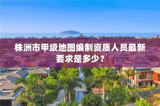 株洲市甲级地图编制资质人员最新要求是多少?
