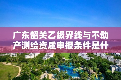 广东韶关乙级界线与不动产测绘资质申报条件是什么？