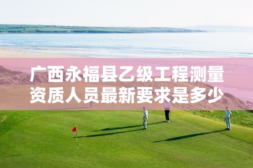 广西永福县乙级工程测量资质人员最新要求是多少个?