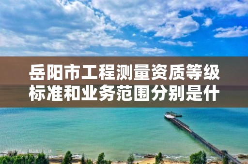岳阳市工程测量资质等级标准和业务范围分别是什么?