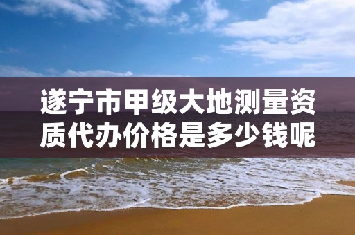 遂宁市甲级大地测量资质代办价格是多少钱呢?