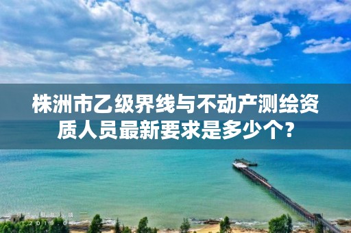 株洲市乙级界线与不动产测绘资质人员最新要求是多少个?