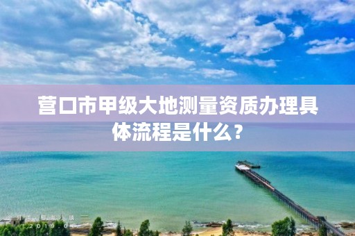 营口市甲级大地测量资质办理具体流程是什么?