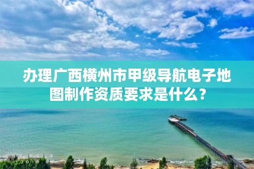 办理广西横州市甲级导航电子地图制作资质要求是什么?