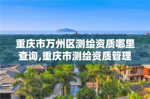 重庆市万州区测绘资质哪里查询,重庆市测绘资质管理办法