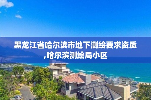 黑龙江省哈尔滨市地下测绘要求资质,哈尔滨测绘局小区