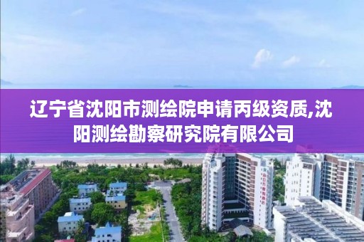 辽宁省沈阳市测绘院申请丙级资质,沈阳测绘勘察研究院有限公司