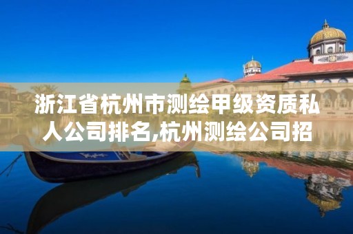 浙江省杭州市测绘甲级资质私人公司排名,杭州测绘公司招聘信息