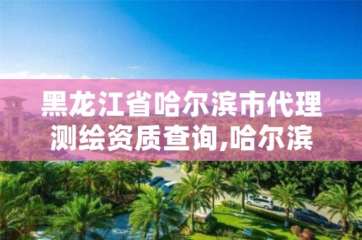 黑龙江省哈尔滨市代理测绘资质查询,哈尔滨测绘公司招聘