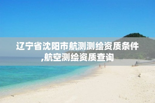 辽宁省沈阳市航测测绘资质条件,航空测绘资质查询