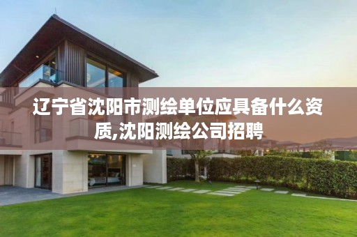 辽宁省沈阳市测绘单位应具备什么资质,沈阳测绘公司招聘