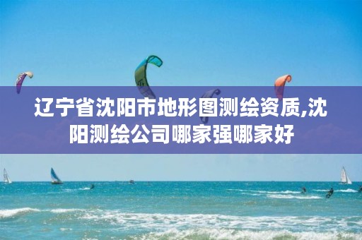 辽宁省沈阳市地形图测绘资质,沈阳测绘公司哪家强哪家好