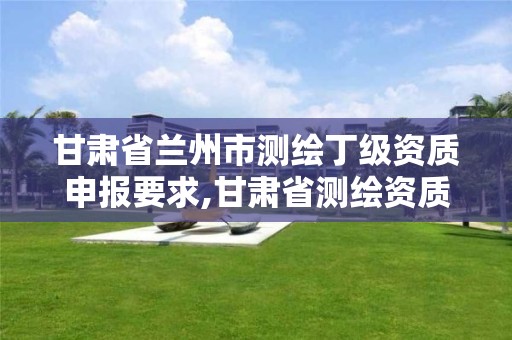 甘肃省兰州市测绘丁级资质申报要求,甘肃省测绘资质管理平台