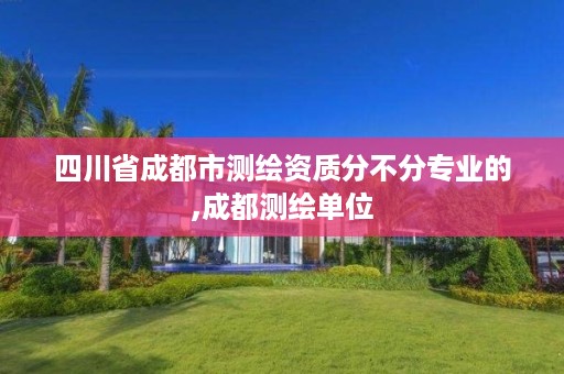 四川省成都市测绘资质分不分专业的,成都测绘单位