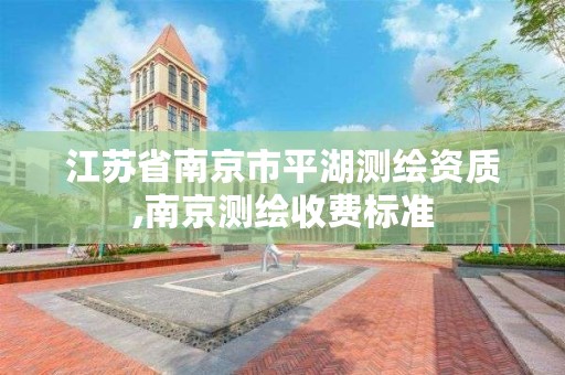 江苏省南京市平湖测绘资质,南京测绘收费标准