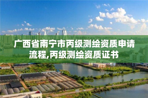 广西省南宁市丙级测绘资质申请流程,丙级测绘资质证书