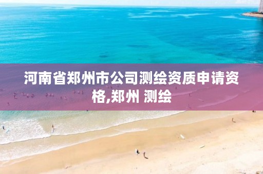 河南省郑州市公司测绘资质申请资格,郑州 测绘