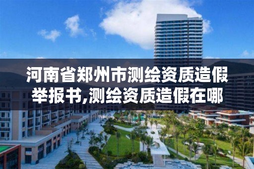 河南省郑州市测绘资质造假举报书,测绘资质造假在哪里举报