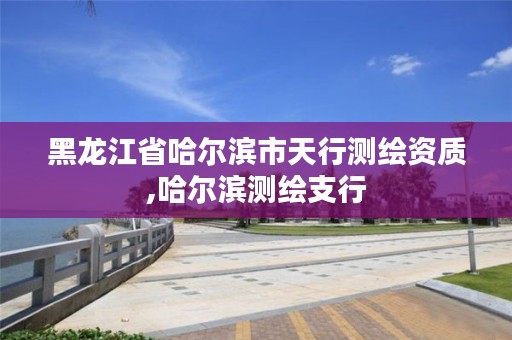 黑龙江省哈尔滨市天行测绘资质,哈尔滨测绘支行