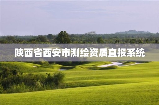 陕西省西安市测绘资质直报系统