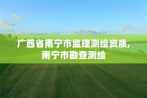 广西省南宁市监理测绘资质,南宁市勘查测绘
