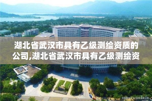 湖北省武汉市具有乙级测绘资质的公司,湖北省武汉市具有乙级测绘资质的公司有几家