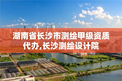 湖南省长沙市测绘甲级资质代办,长沙测绘设计院
