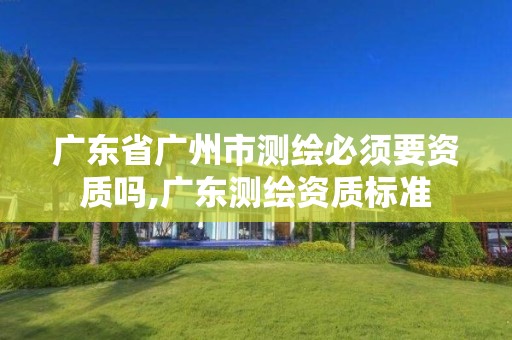 广东省广州市测绘必须要资质吗,广东测绘资质标准