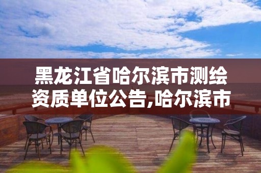 黑龙江省哈尔滨市测绘资质单位公告,哈尔滨市测绘公司