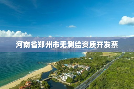 河南省郑州市无测绘资质开发票