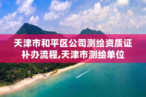 天津市和平区公司测绘资质证补办流程,天津市测绘单位