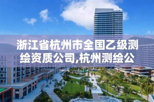 浙江省杭州市全国乙级测绘资质公司,杭州测绘公司有哪几家