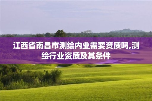 江西省南昌市测绘内业需要资质吗,测绘行业资质及其条件