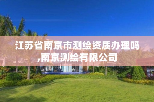 江苏省南京市测绘资质办理吗,南京测绘有限公司