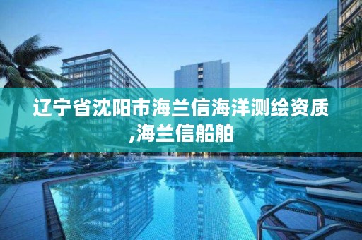 辽宁省沈阳市海兰信海洋测绘资质,海兰信船舶
