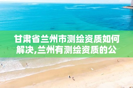 甘肃省兰州市测绘资质如何解决,兰州有测绘资质的公司有