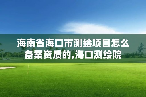 海南省海口市测绘项目怎么备案资质的,海口测绘院