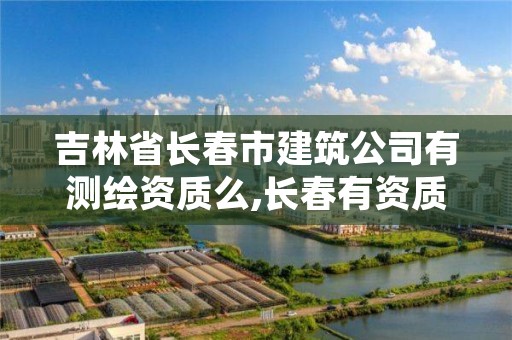 吉林省长春市建筑公司有测绘资质么,长春有资质房屋测绘公司电话