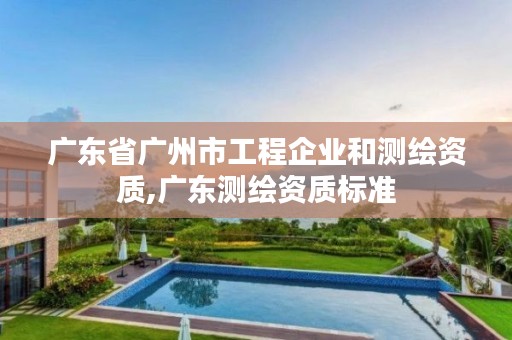 广东省广州市工程企业和测绘资质,广东测绘资质标准