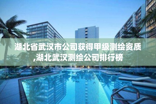 湖北省武汉市公司获得甲级测绘资质,湖北武汉测绘公司排行榜
