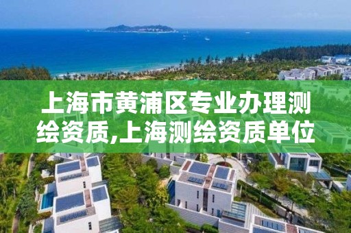 上海市黄浦区专业办理测绘资质,上海测绘资质单位