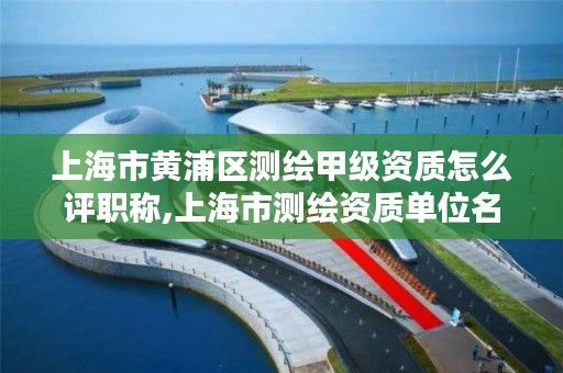 上海市黄浦区测绘甲级资质怎么评职称,上海市测绘资质单位名单